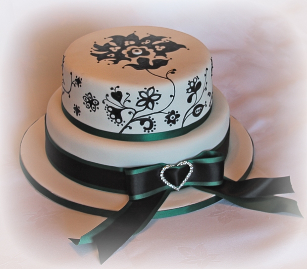 Hand painted Wedding Cake Tutorial